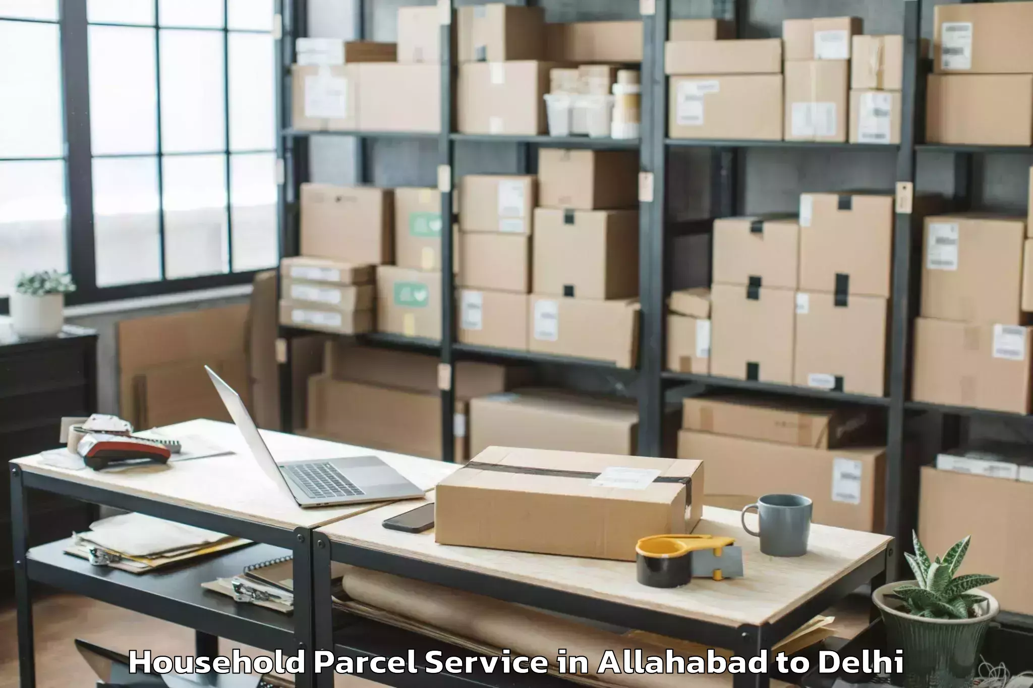 Easy Allahabad to Naraina Household Parcel Booking